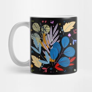 illustration of abstract colored flower Mug